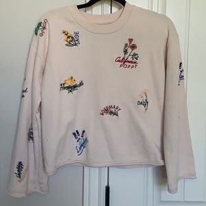 Madewell embroidered sweatshirt